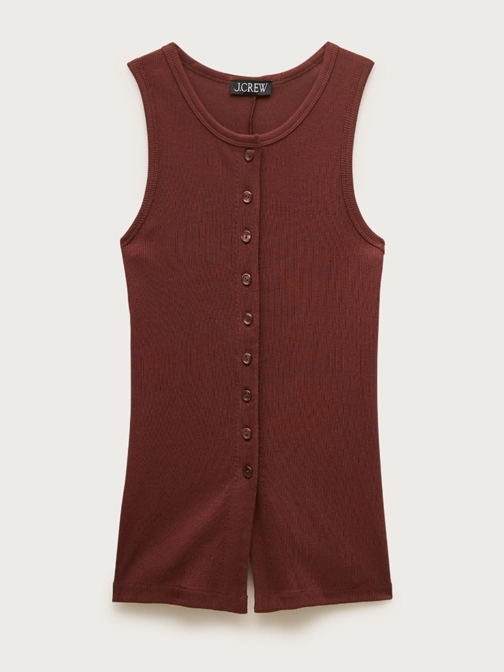 NWT J.Crew Perfect Rib Button-up Shell Top - Picture 4 of 5